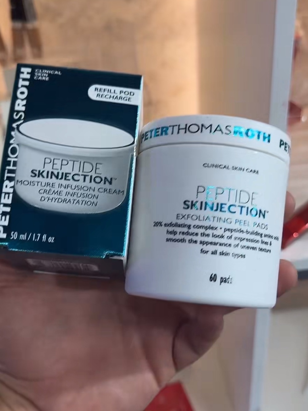 Peter Thomas Roth Peptide Skinnection Exfoliating Peel Pads –AND cream - new